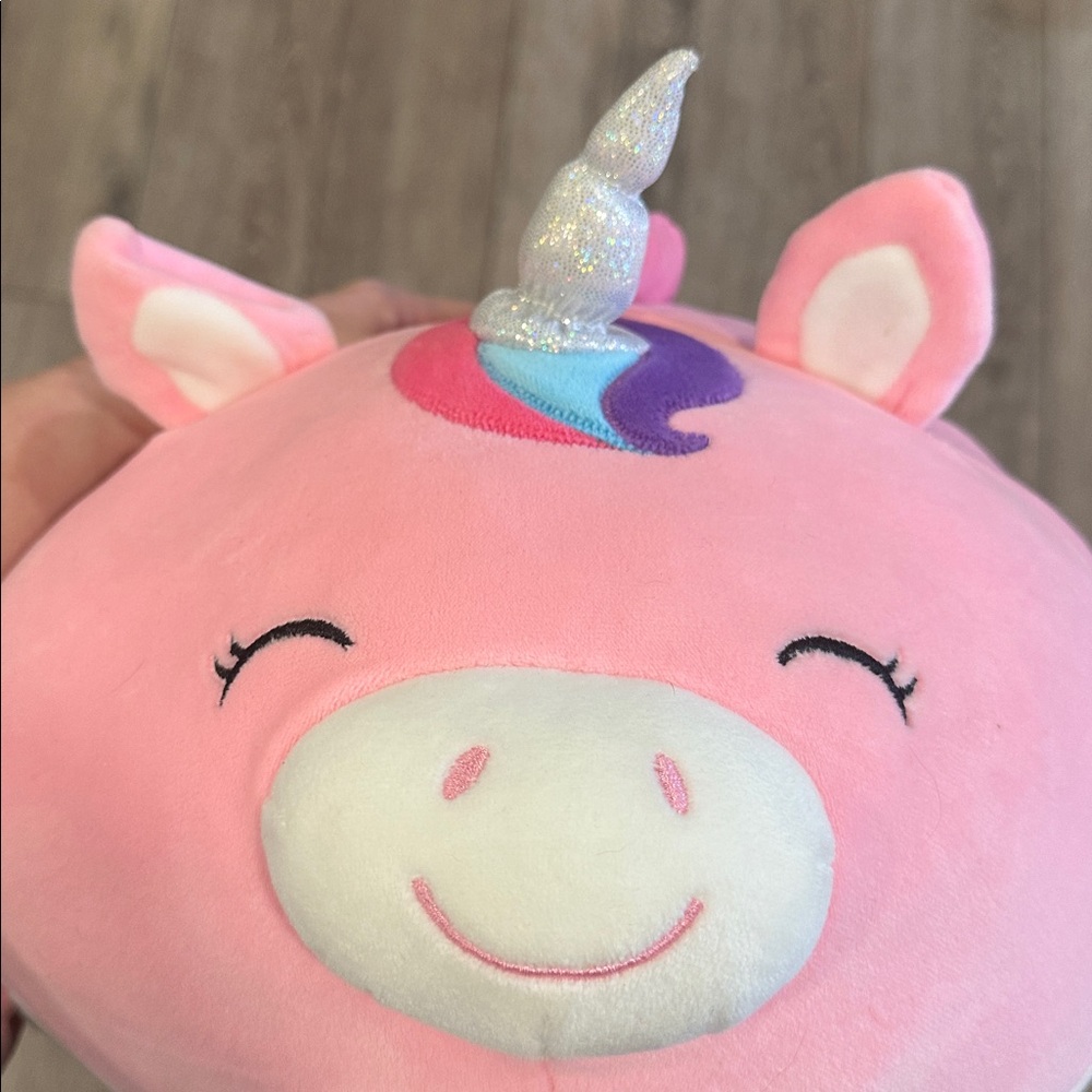 Linzy Toys 15” Smoochy Pals Pink Unicorn Plush Toy Ultrasoft Kids Collectible